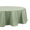 Threadmade Home Monterey Linen Texture Vinyl Indoor/Outdoor Tablecloth, Sage - 70"W x 70"L Round